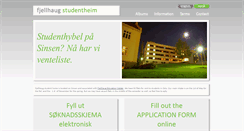 Desktop Screenshot of fjellhaug-studentheim.net