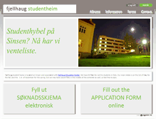 Tablet Screenshot of fjellhaug-studentheim.net